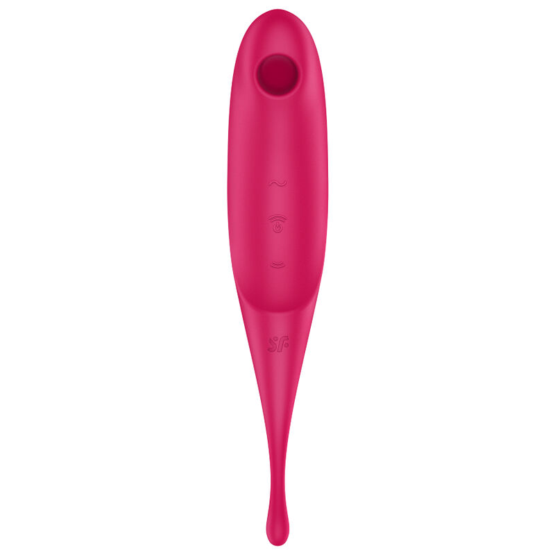 Stimulateur et vibrateur twirling PRO AIR pulse rouge — SATISFYER, vue 2