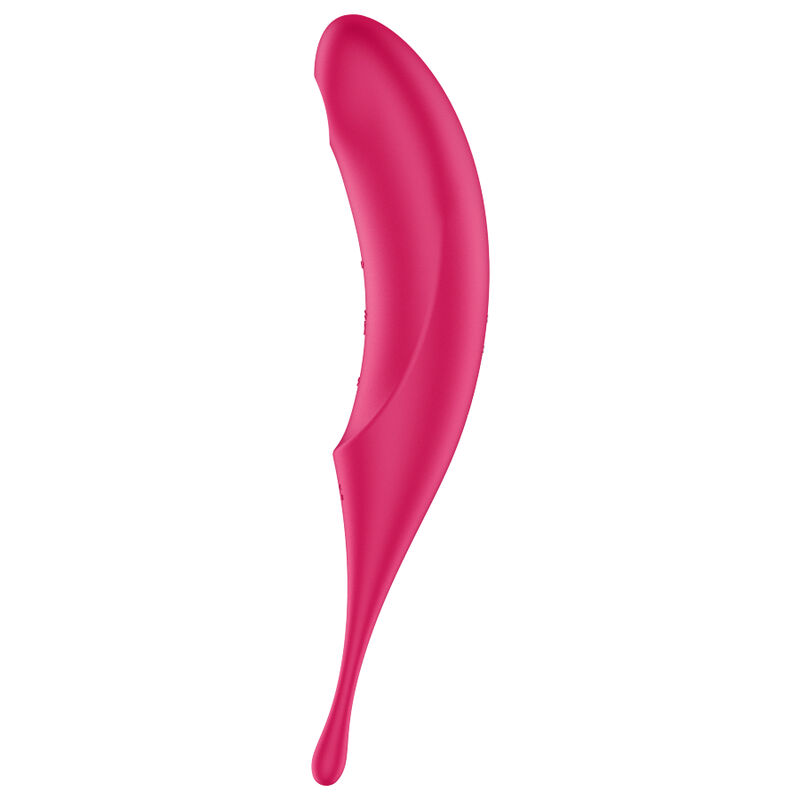 Stimulateur et vibrateur twirling PRO AIR pulse rouge — SATISFYER, vue 3