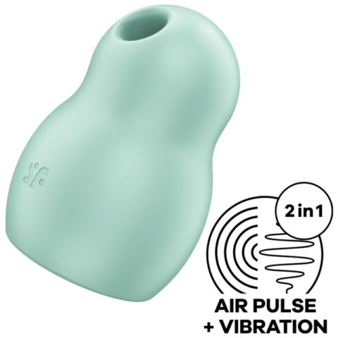 Stimulateur et vibrateur double AIR pulse PRO TO GO 1 vert