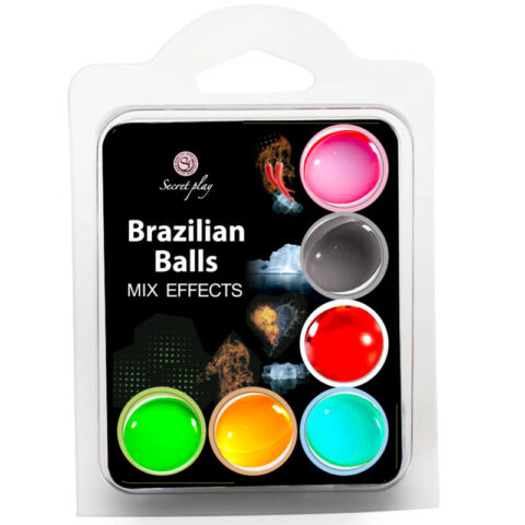 Set 6 balles brésiliennes effet MIX — SECRET PLAY