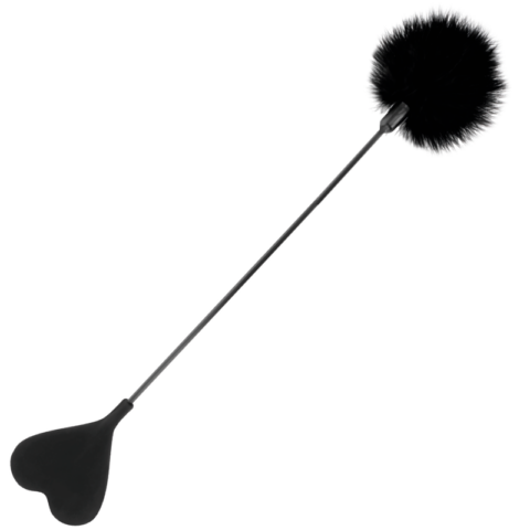 Fouet plume damour noir 40 CM — DARKNESS