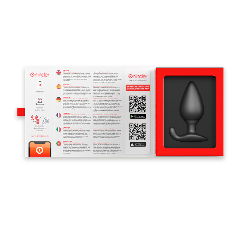 Plug anal vibrant RIO noir - application gratuite — ONINDER, vue 5