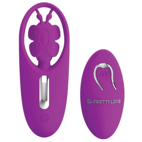 Stimulateur papillon dancing pour culottes avec télécommande lilas — PRETTY LOVE