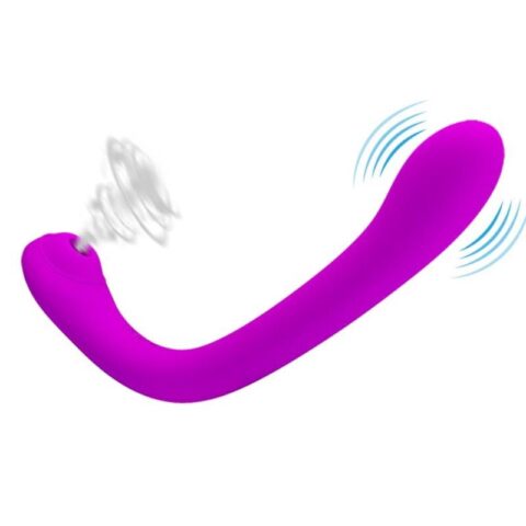 Vibrateur et suçeur clitoridien alex lilac — PRETTY LOVE