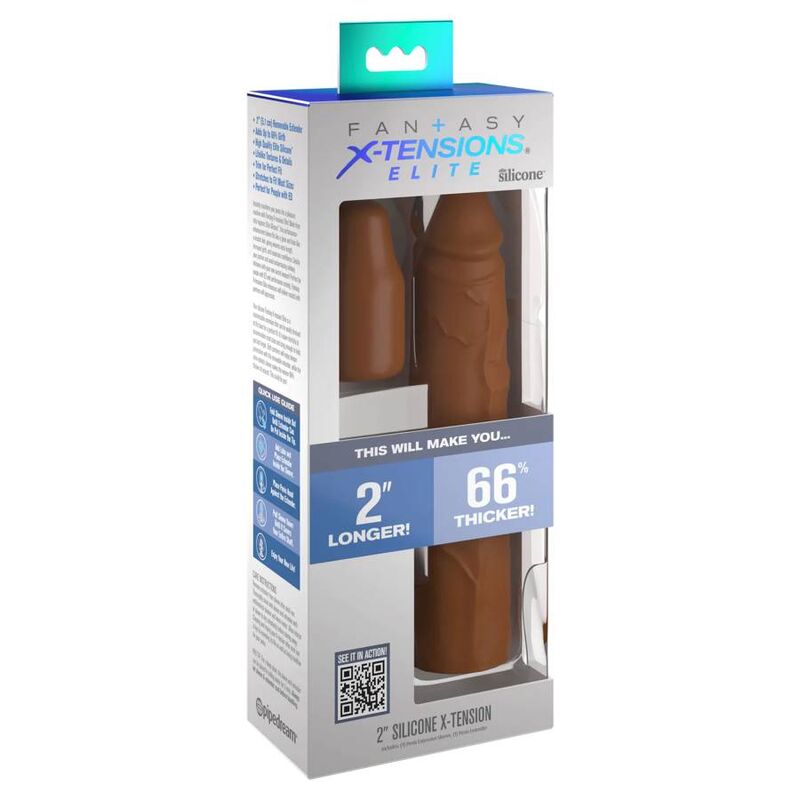 Fantasy X- tensions - pochette pipedreams 20,32 CM + 5,00 CM inch plug caramel — FANTASY X-TENSIONS