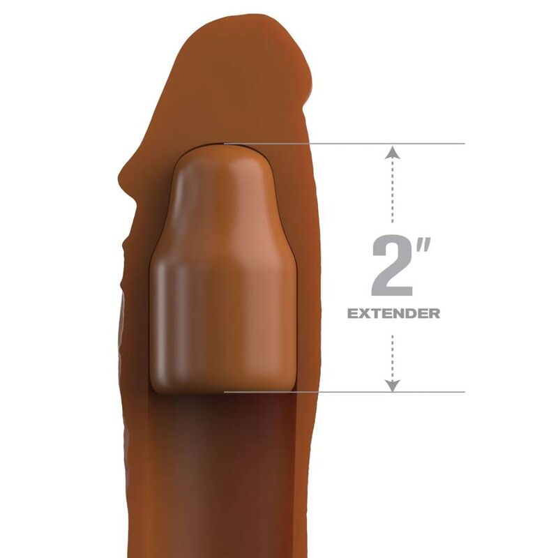 Fantasy X- tensions - pochette pipedreams 20,32 CM + 5,00 CM inch plug caramel — FANTASY X-TENSIONS, vue 3