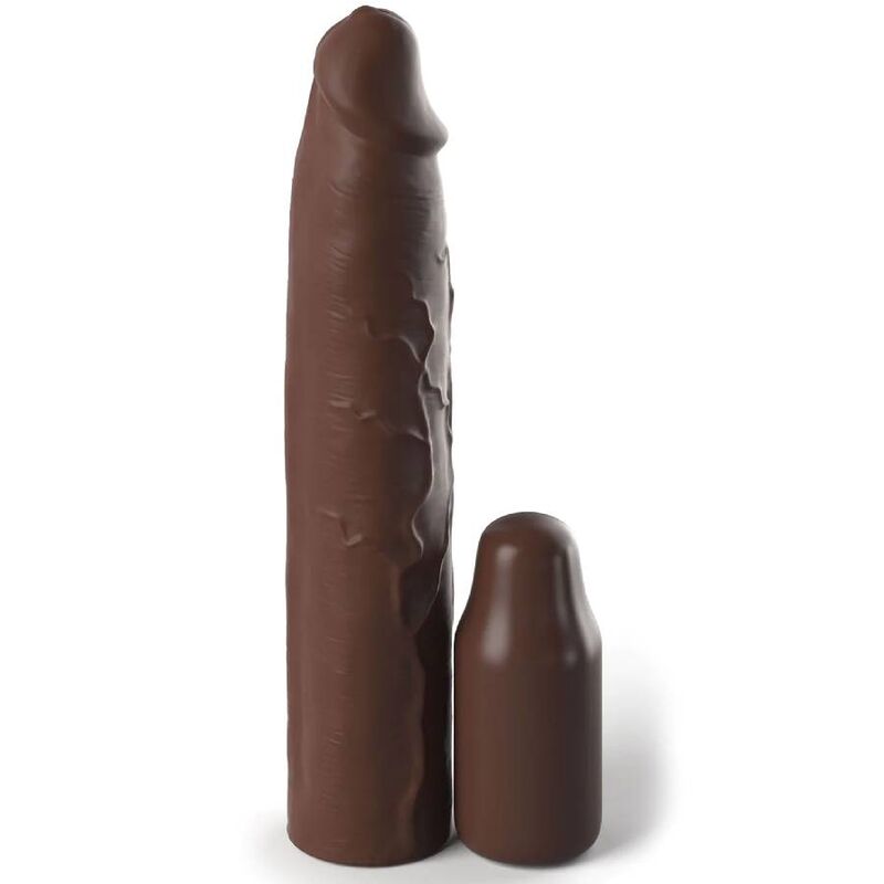 Fantasy X- tensions - pipedreams sleeve 22,86 CM + 7,62 CM plug brown — FANTASY X-TENSIONS, vue 2