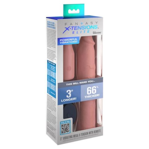 Fantasy X- tensions - pipedreams manche 22,86 CM + plug 7,62 CM remote skin — FANTASY X-TENSIONS