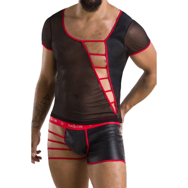 055 Ensemble mark noir L/XL — PASSION, vue 3