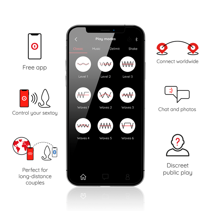 Plug anal vibrant RIO noir - application gratuite — ONINDER, vue 2