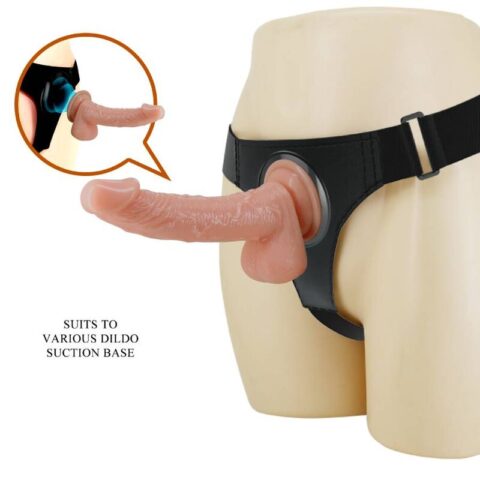 Slip harnais harnais universel avec gode kevin 19 CM naturel — PRETTY LOVE