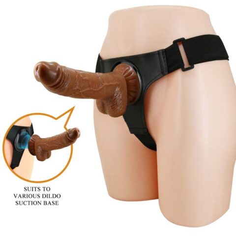 Slip harnais harnais universel avec gode micheal 20 CM noir — PRETTY LOVE
