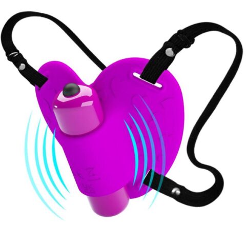 Masseur de clitoris heartbeat 10 modes de vibration violet — PRETTY LOVE