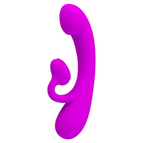 Vibrateur et succion clitorisé en silicone sincère violet — PRETTY LOVE