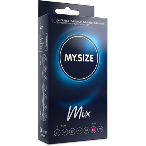 MIX préservatifs 64 MM 10 unités — MY SIZE