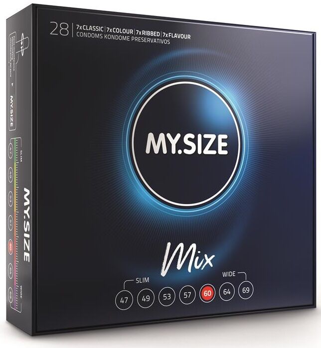 MIX préservatifs 60 MM 28 unités — MY SIZE