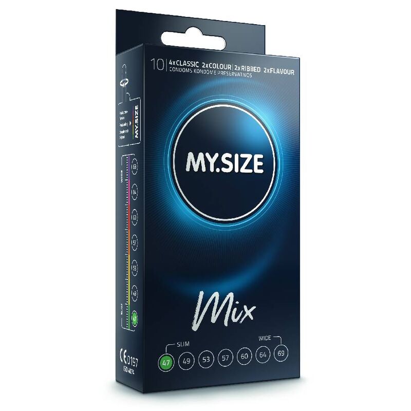 MIX préservatifs 47 MM 10 unités — MY SIZE