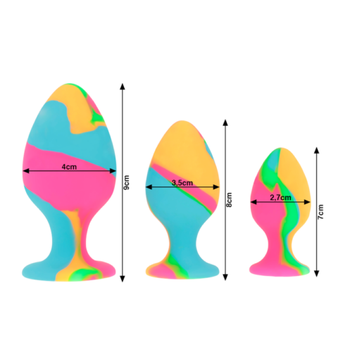 Ensemble de bouchons en silicone multicolore — INTENSE