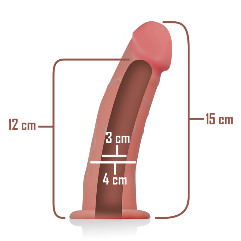Harnais creux avec gode 16 X 3 CM — INTENSE, vue 5