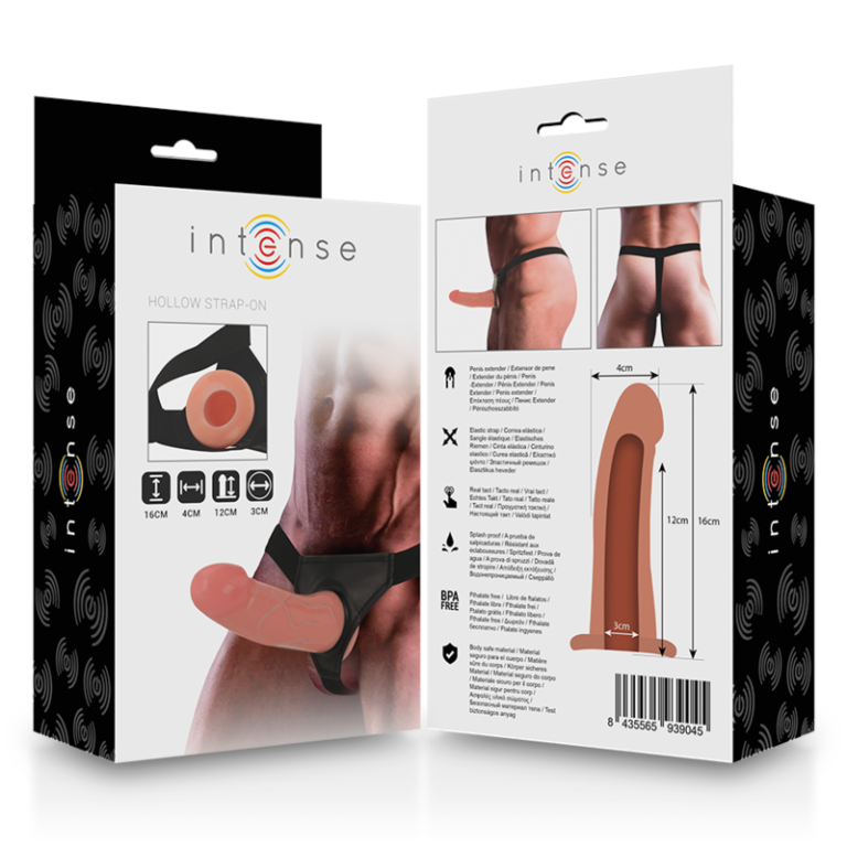 Harnais creux avec gode 16 X 3 CM — INTENSE, vue 8
