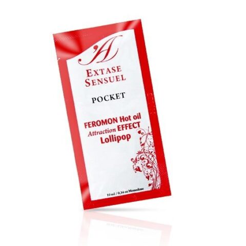 Huile de massage aux phéromones effet chaleur sucette 10 ML — EXTASE SENSUAL