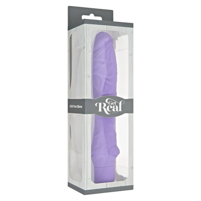 Grand vibrateur classique violet — GET REAL, vue 3
