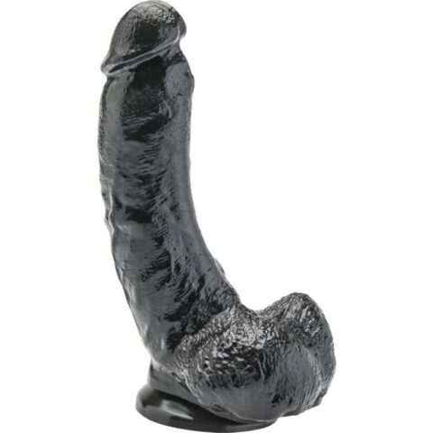 Gode 20,5 CM avec boules noires — GET REAL