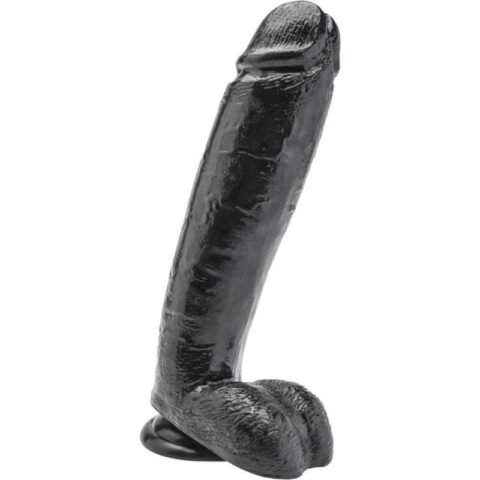 Gode 25,5 CM avec boules noires — GET REAL