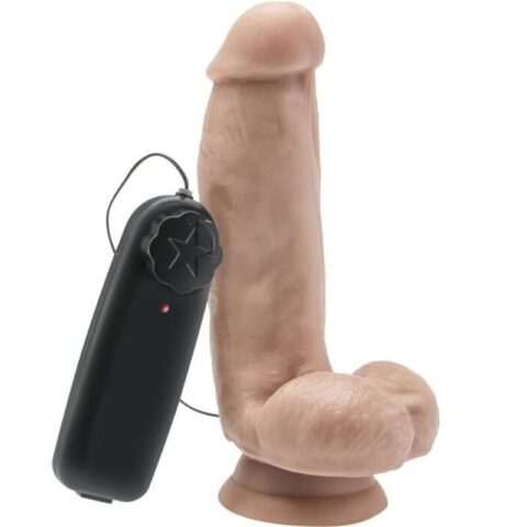 Gode 12 CM avec billes vibrateur skin — GET REAL