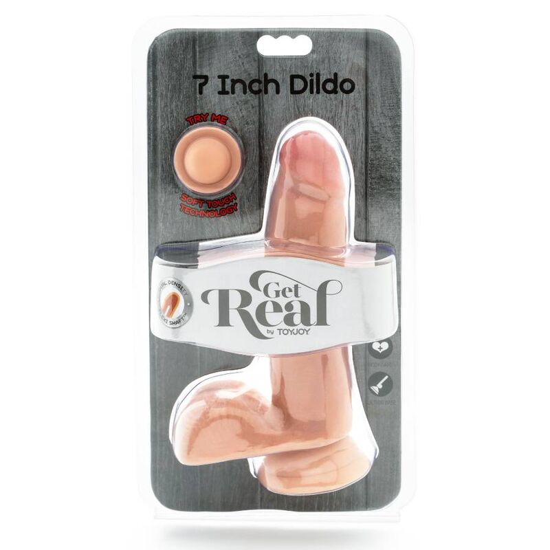 Gode double densité 12 CM balles peau — GET REAL, vue 3