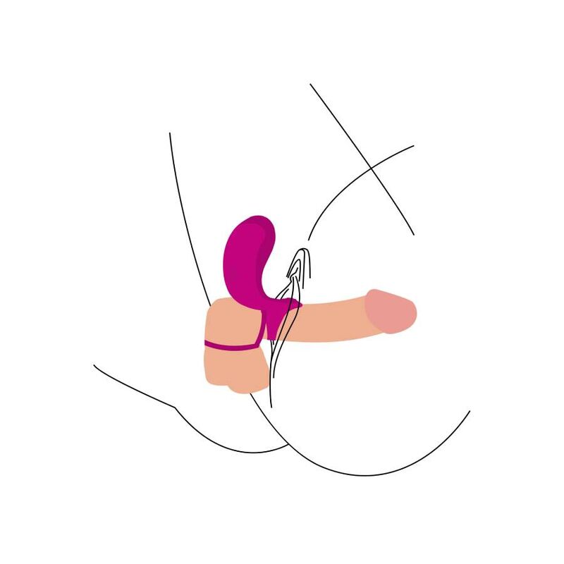 Bague stimulateur de couples fuchsia — XOCOON, vue 5