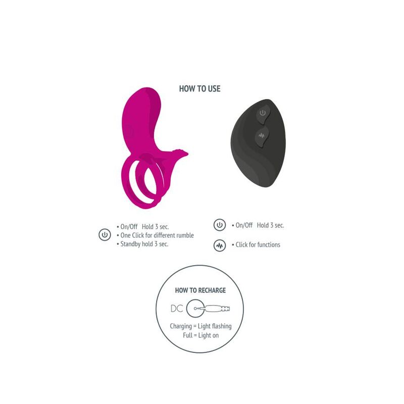 Bague stimulateur de couples fuchsia — XOCOON, vue 4