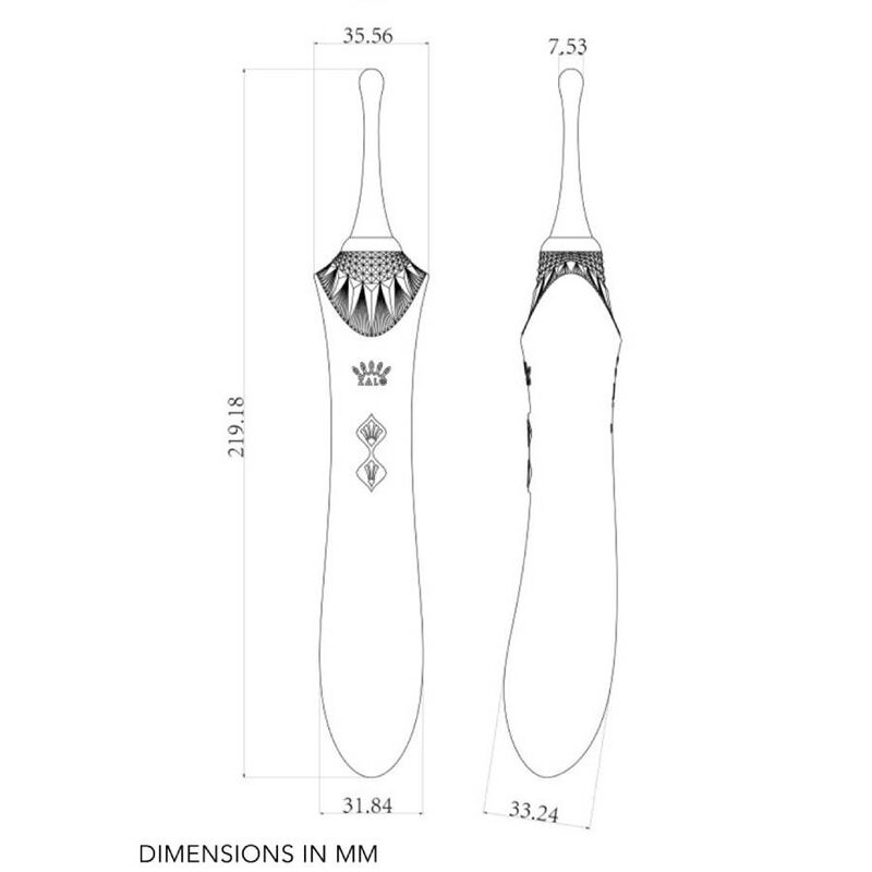 Bess 2 clitoral massager black — ZALO, vue 12