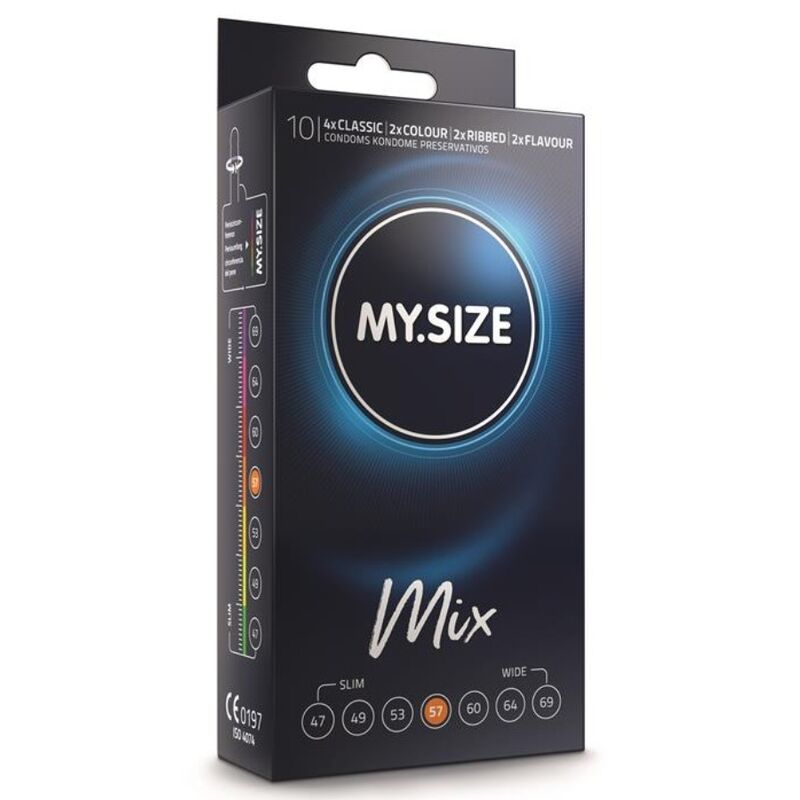 MIX préservatifs 57 MM 10 unités — MY SIZE