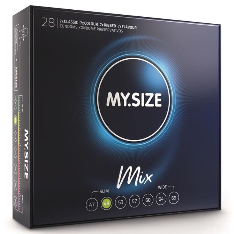 MIX préservatifs 49 MM 28 unités — MY SIZE