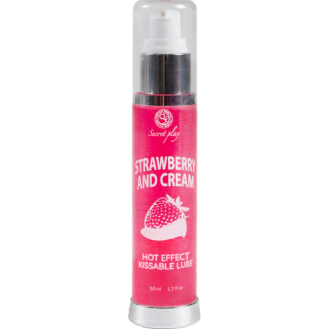 Lubrifiant 2-1 effet chaleur fraise & crème 50 ML