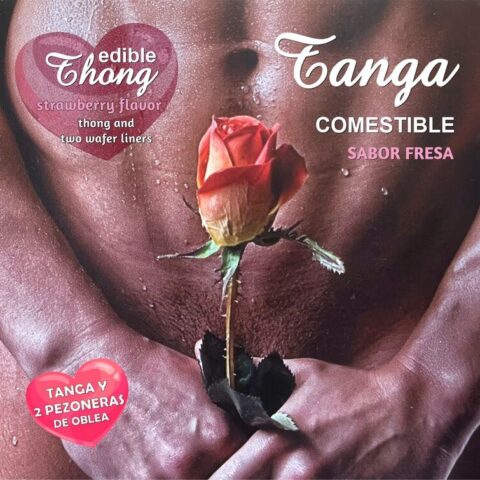Thong homme+ 2 nipple azyme fraise /es/pt/en/fr/it/