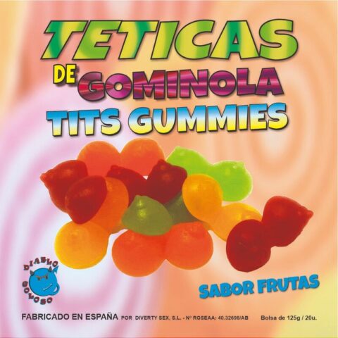 Tétines gommeuses brillantes assorties — DIABLO GOLOSO