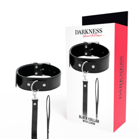 Collier de posture avec chaîne en cuir — DARKNESS