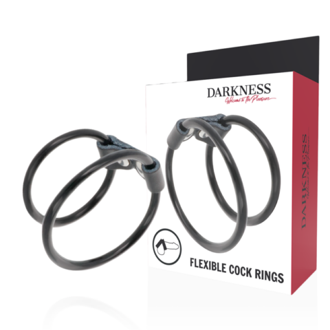 Anneau pénis double flexible — DARKNESS