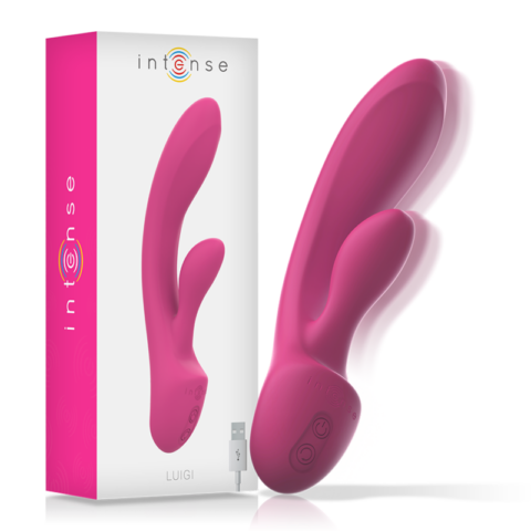 Vibrateur luigi rabbit silicone liquide rose — INTENSE