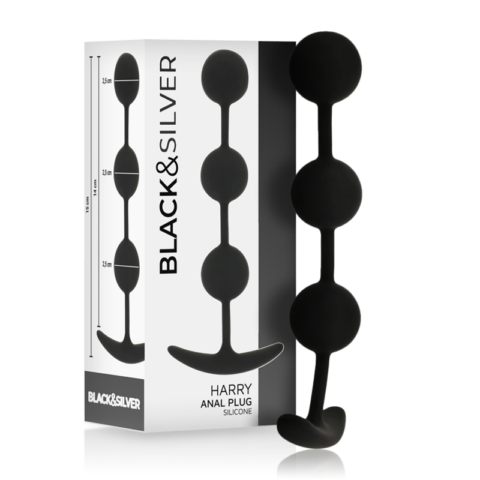 Chapelet anal harry 3 sphères en silicone 14 CM