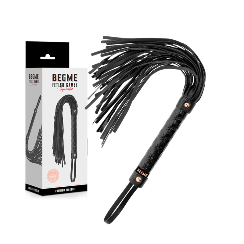 Black edition flogger en cuir vegan — BEGME, vue 2