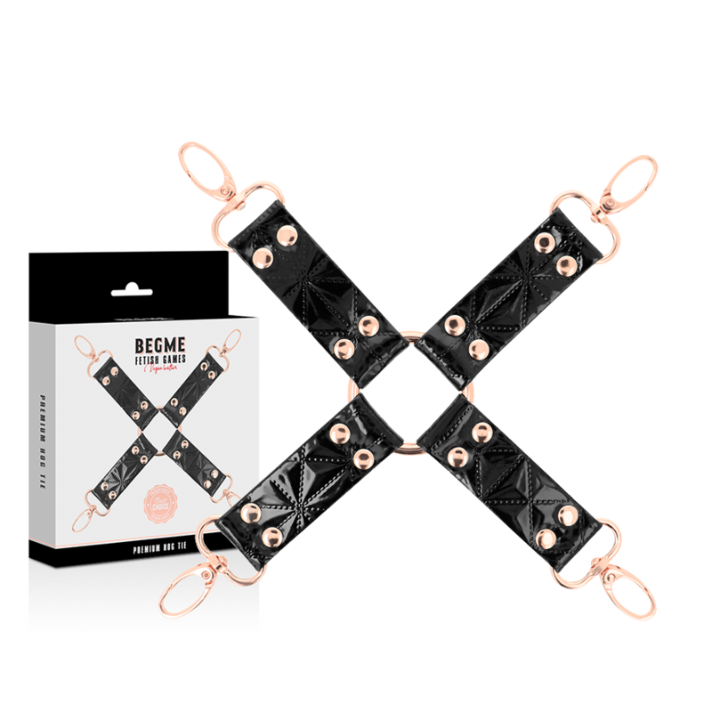 Black edition cravate en cuir vegan — BEGME, vue 2