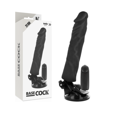 Vibrateur réaliste télécommande noir 21 CM -O- 4 CM