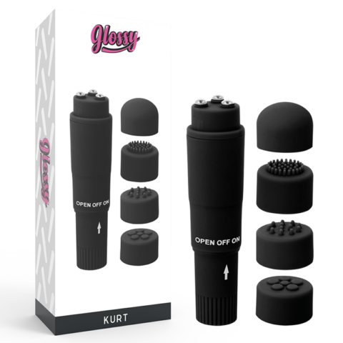 Masseur de poche kurt noir — GLOSSY