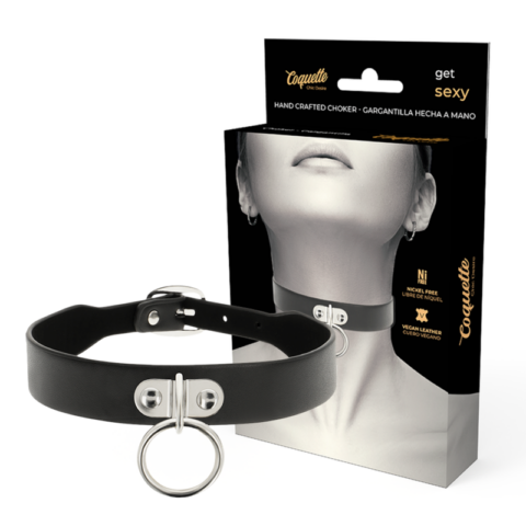 Collier en cuir vegan femme accessoire fétiche — COQUETTE CHIC DESIRE