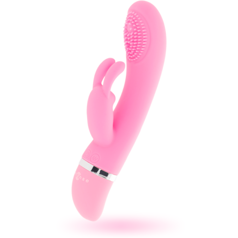 Vibrateur oscillant susy silicone lapin rose — INTENSE