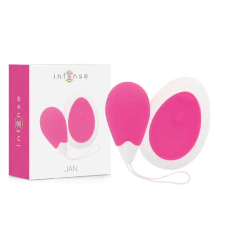 Vibrateur JAN EGG télécommande rose — INTENSE