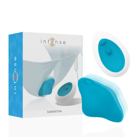 Samantha pantie télécommande bleu — INTENSE
